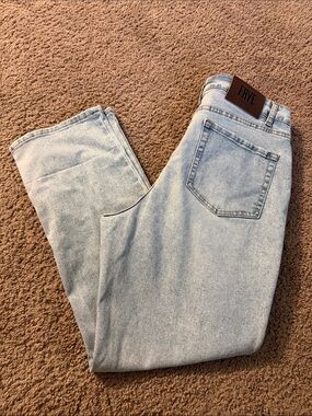 Frye Light Wash Relaxed Straight Jeans